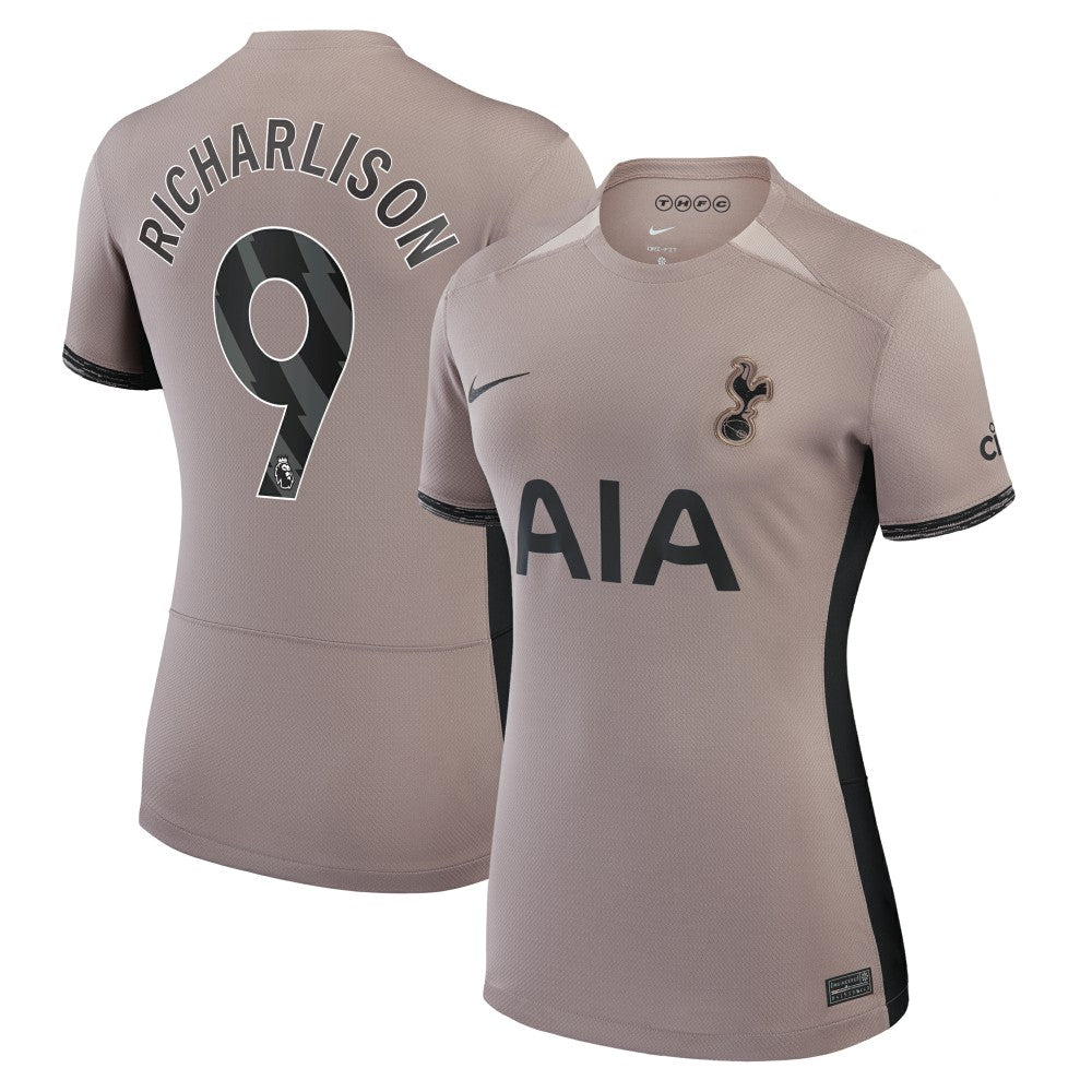 Nike - Richarlison Tottenham Hotspur Women's 2023/24 Third Stadium Replica Player Jersey – Tan