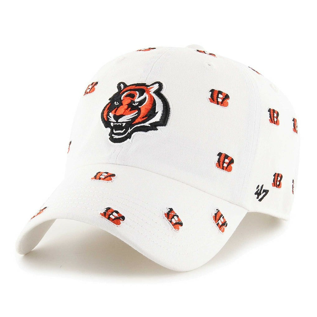 Cincinnati Bengals '47 Confetti Clean Up Adjustable Hat - White - 47 brand