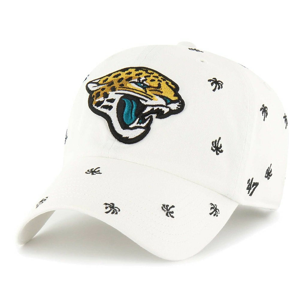 Jacksonville Jaguars '47 Confetti Clean Up Adjustable Hat - White - 47 brand