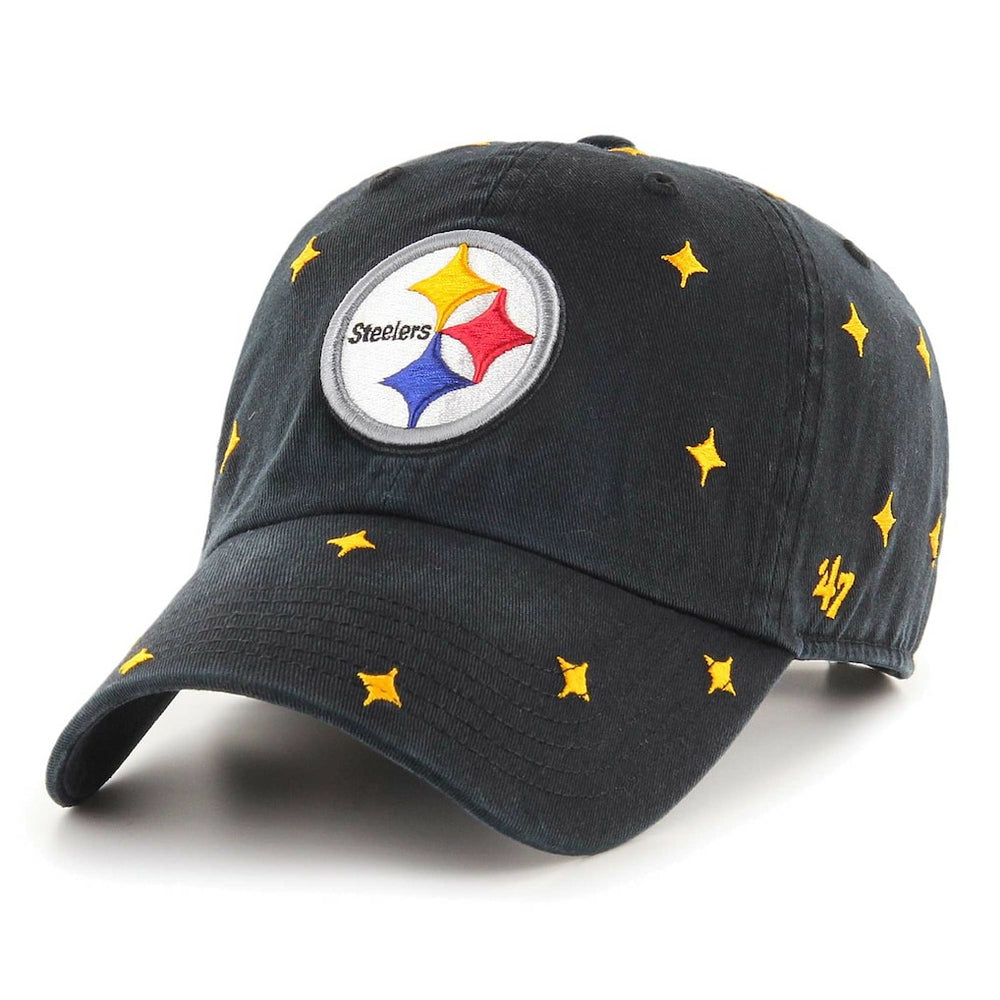 Pittsburgh Steelers '47 Confetti Clean Up Adjustable Hat - Black - 47 brand
