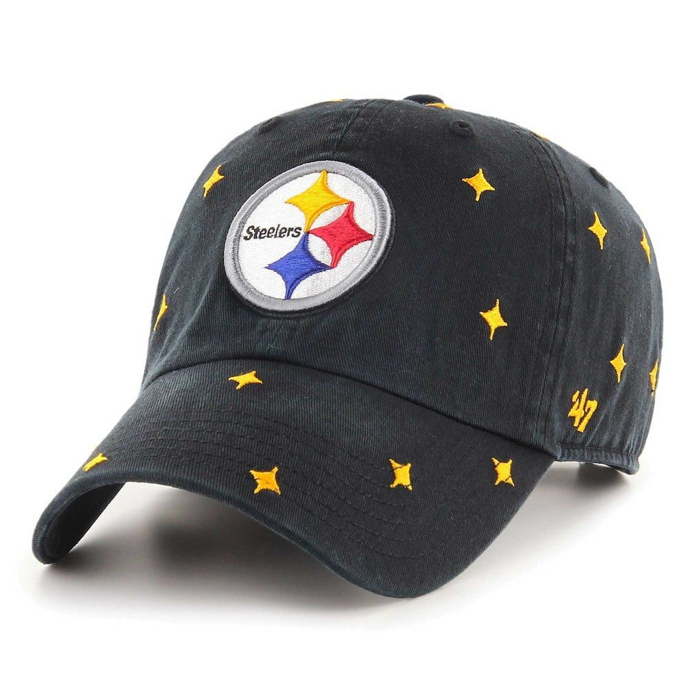 Pittsburgh Steelers '47 Confetti Clean Up Adjustable Hat - Black - 47 brand
