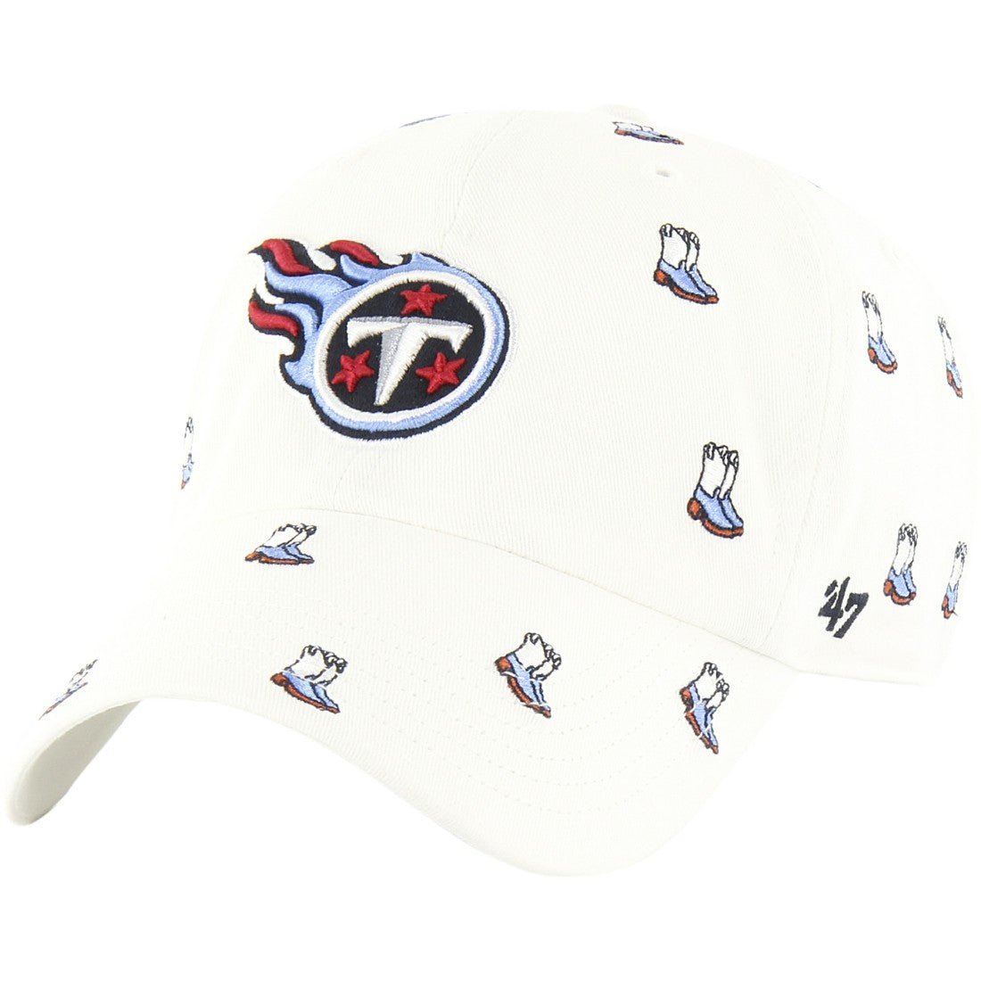 Tennessee Titans '47 Confetti Clean Up Adjustable Hat - White - 47 brand