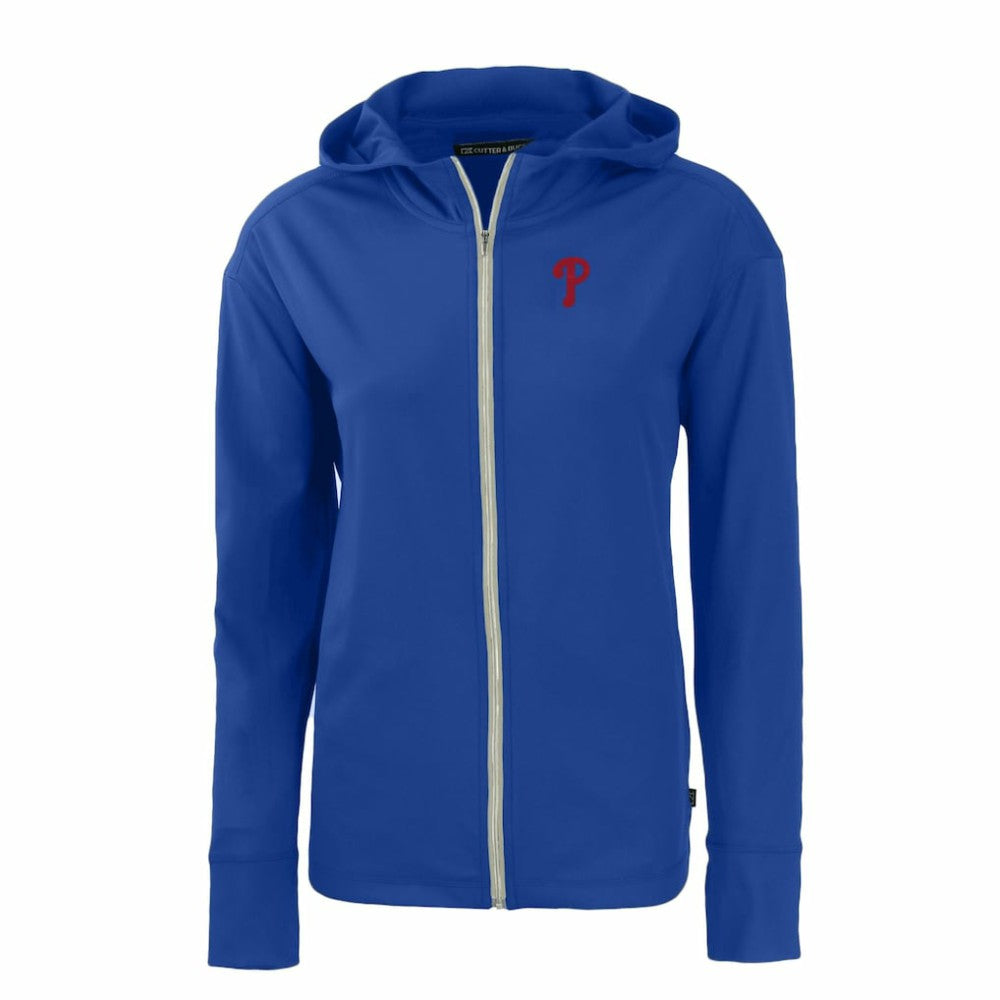 Philadelphia Phillies Cutter & Buck Women's Daybreak Eco Recycled Full-Zip Hoodie Outlet