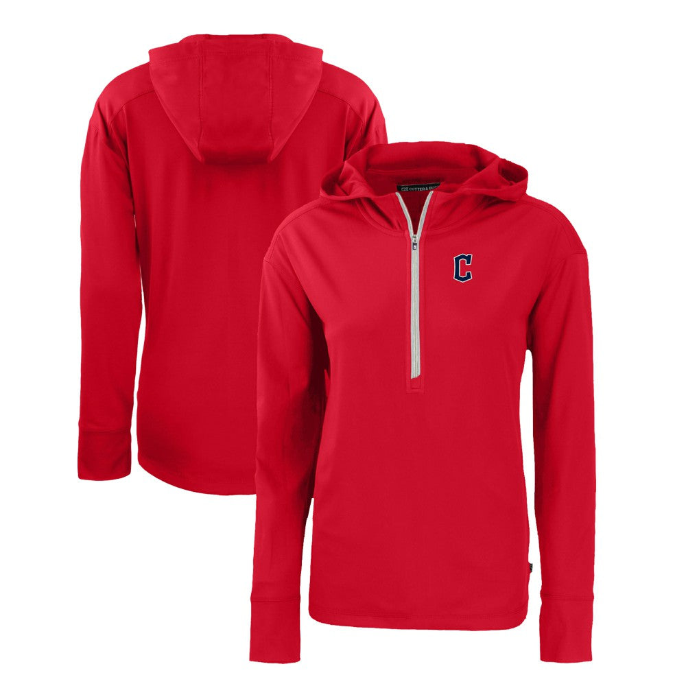 Cleveland Guardians Cutter & Buck Women's Daybreak Eco Recycled Half-Zip Hoodie Discount