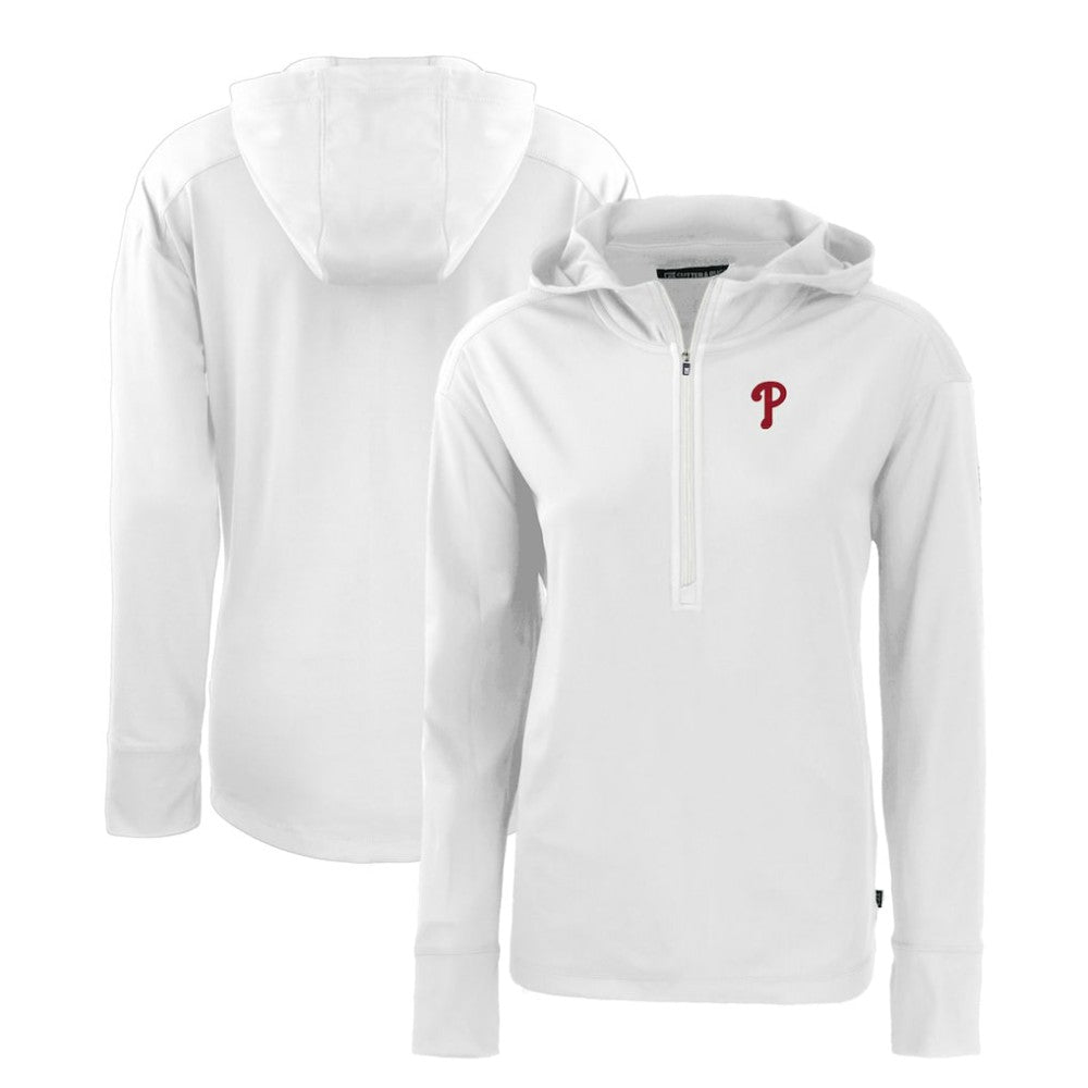 Philadelphia Phillies Cutter & Buck Women's Daybreak Eco Recycled Half-Zip Hoodie for sale