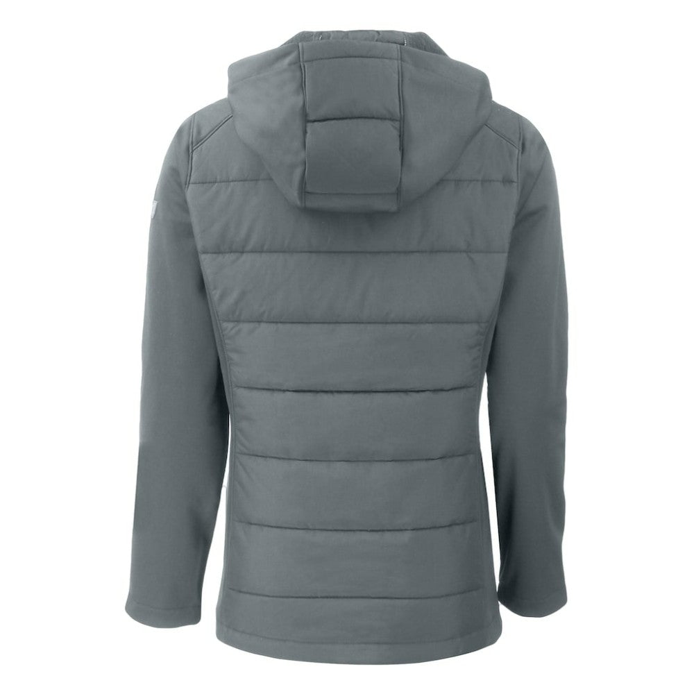 Athletics Cutter & Buck Women's Evoke Hybrid Eco Softshell Recycled Full-Zip Hoodie Jacket Outlet
