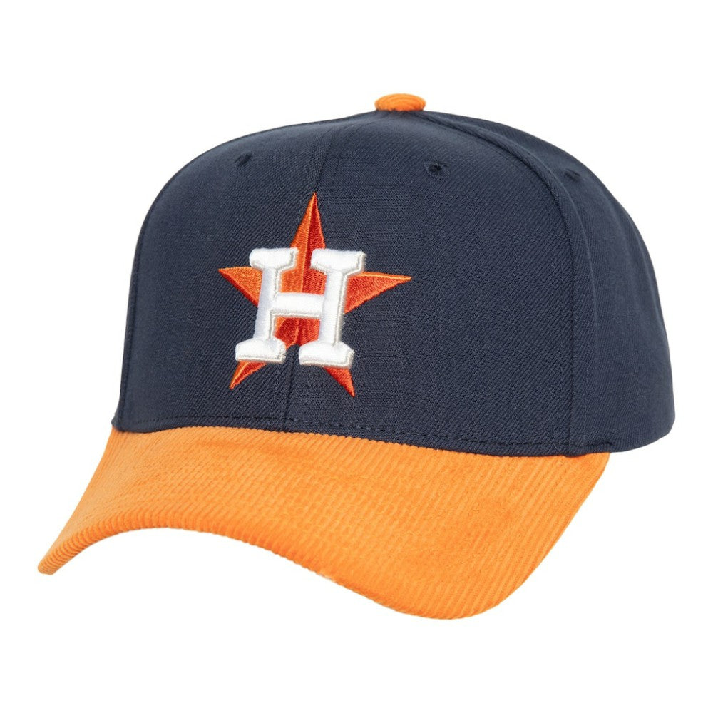 Houston Astros Mitchell & Ness Corduroy Pro Snapback Hat Discount