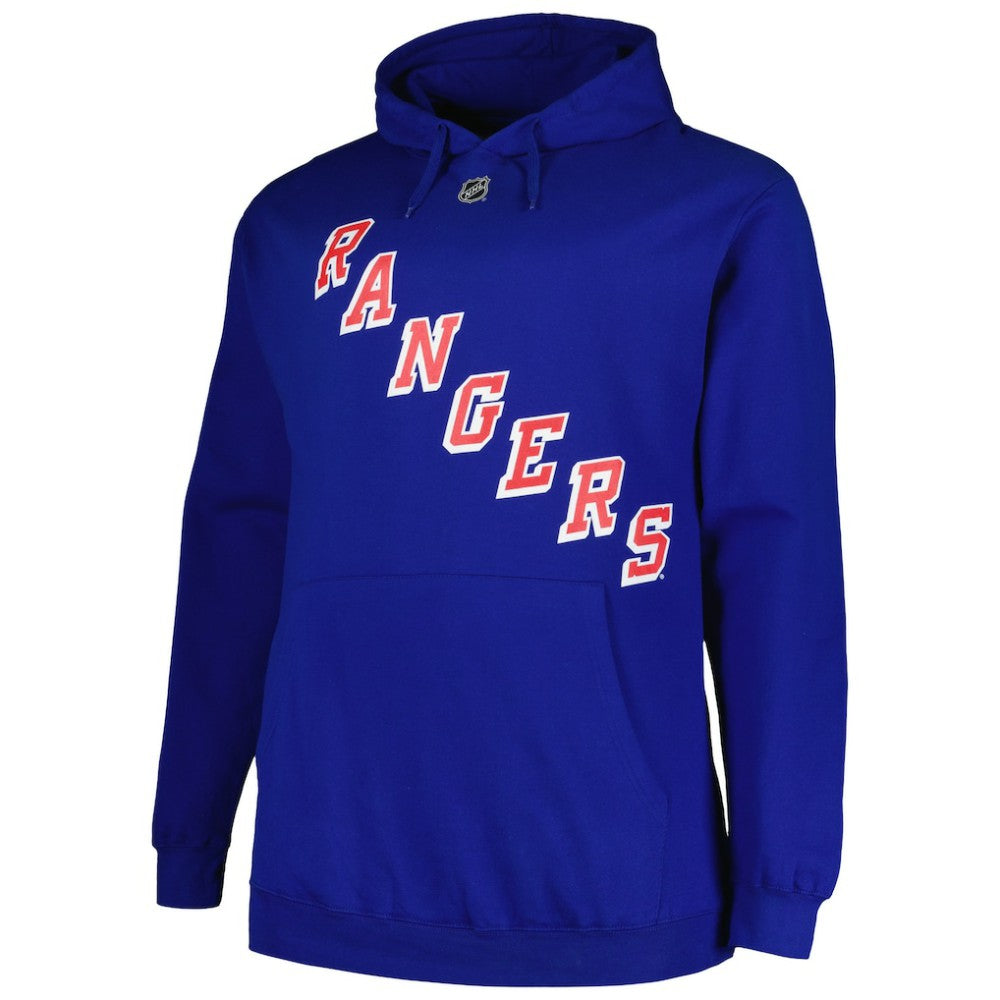 Mika Zibanejad New York Rangers Profile Big & Tall Name & Number Pullover Hoodie - Blue | NHL on sale