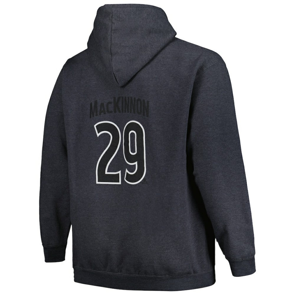Nathan MacKinnon Colorado Avalanche Profile Big & Tall Name & Number Pullover Hoodie - Charcoal | NHL sale