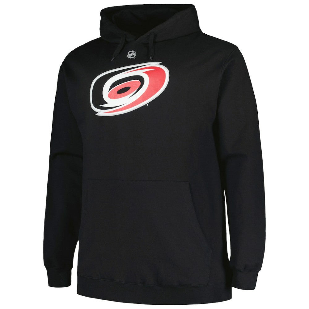 Sebastian Aho Carolina Hurricanes Profile Big & Tall Name & Number Pullover Hoodie - Black | NHL Lifestyle
