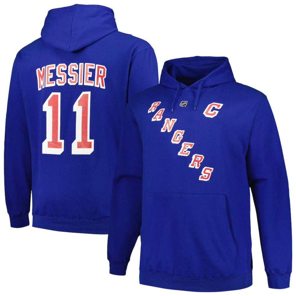 Mark Messier New York Rangers Mitchell & Ness Name & Number Pullover Hoodie - Blue | NHL discount