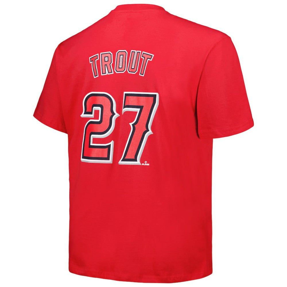 Mike Trout Los Angeles Angels Fanatics Big & Tall Name & Number T-Shirt Near Me