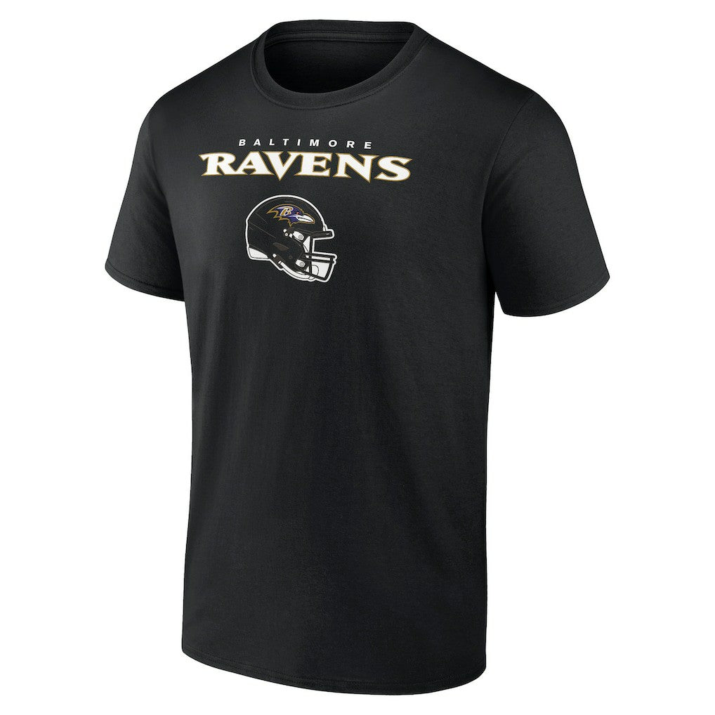 Lamar Jackson Baltimore Ravens Team Wordmark Name & Number T-Shirt - Black - NFL