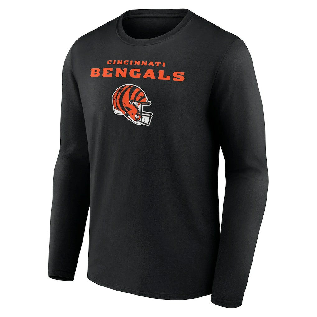 Joe Burrow Cincinnati Bengals Team Wordmark Long Sleeve T-Shirt - Black - NFL