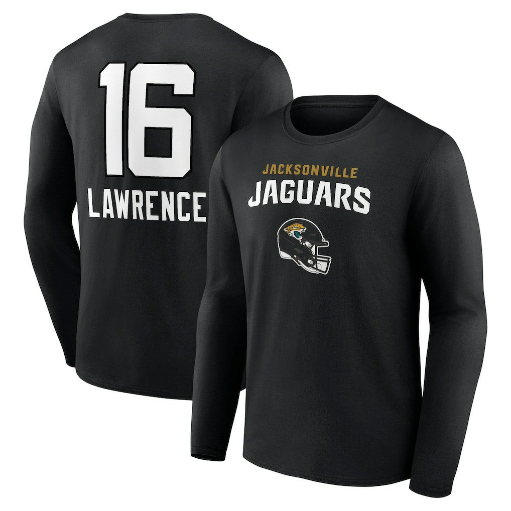 Trevor Lawrence Jacksonville Jaguars Team Wordmark Long Sleeve T-Shirt - Black - NFL
