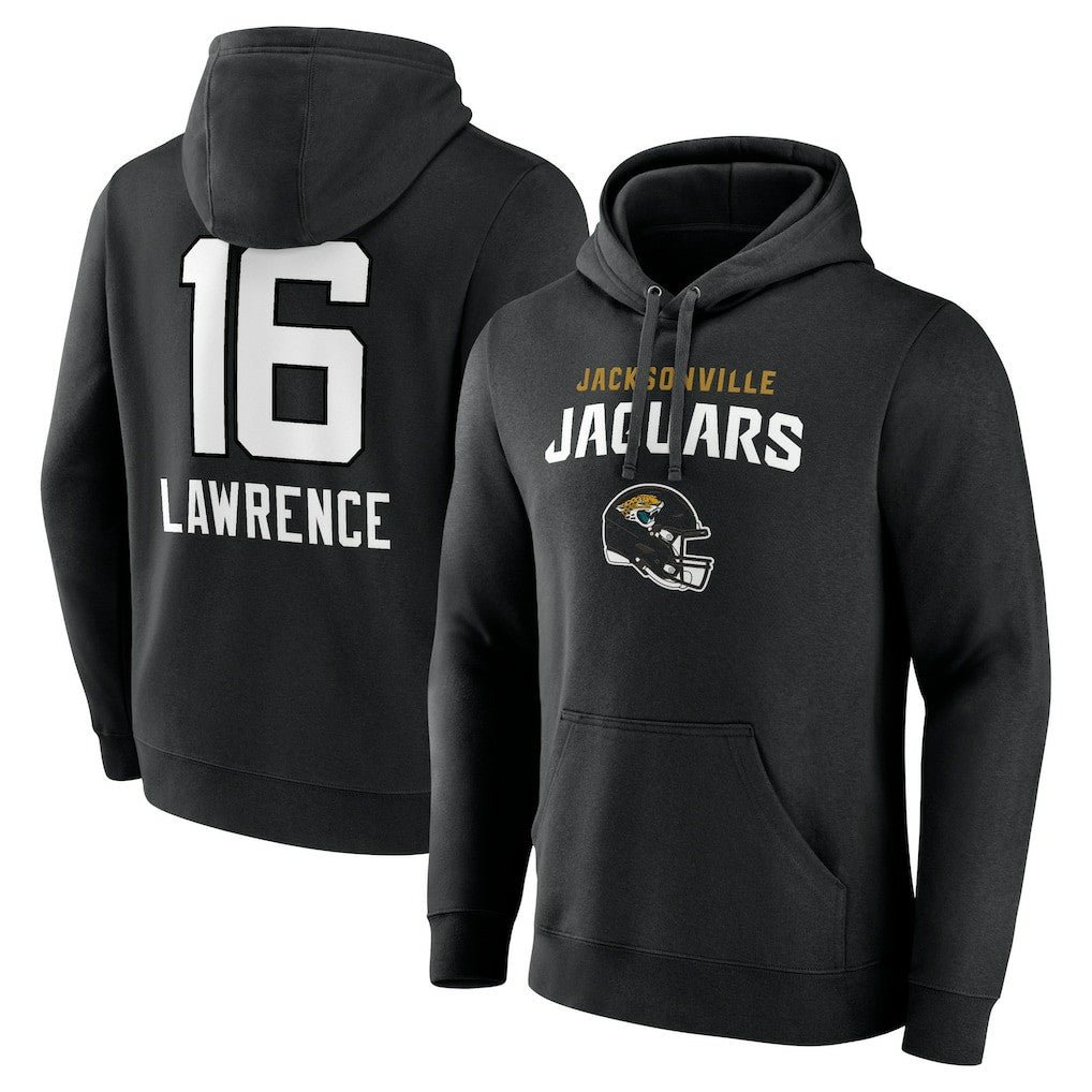 Trevor Lawrence Jacksonville Jaguars Team Wordmark Pullover Hoodie - Black - NFL