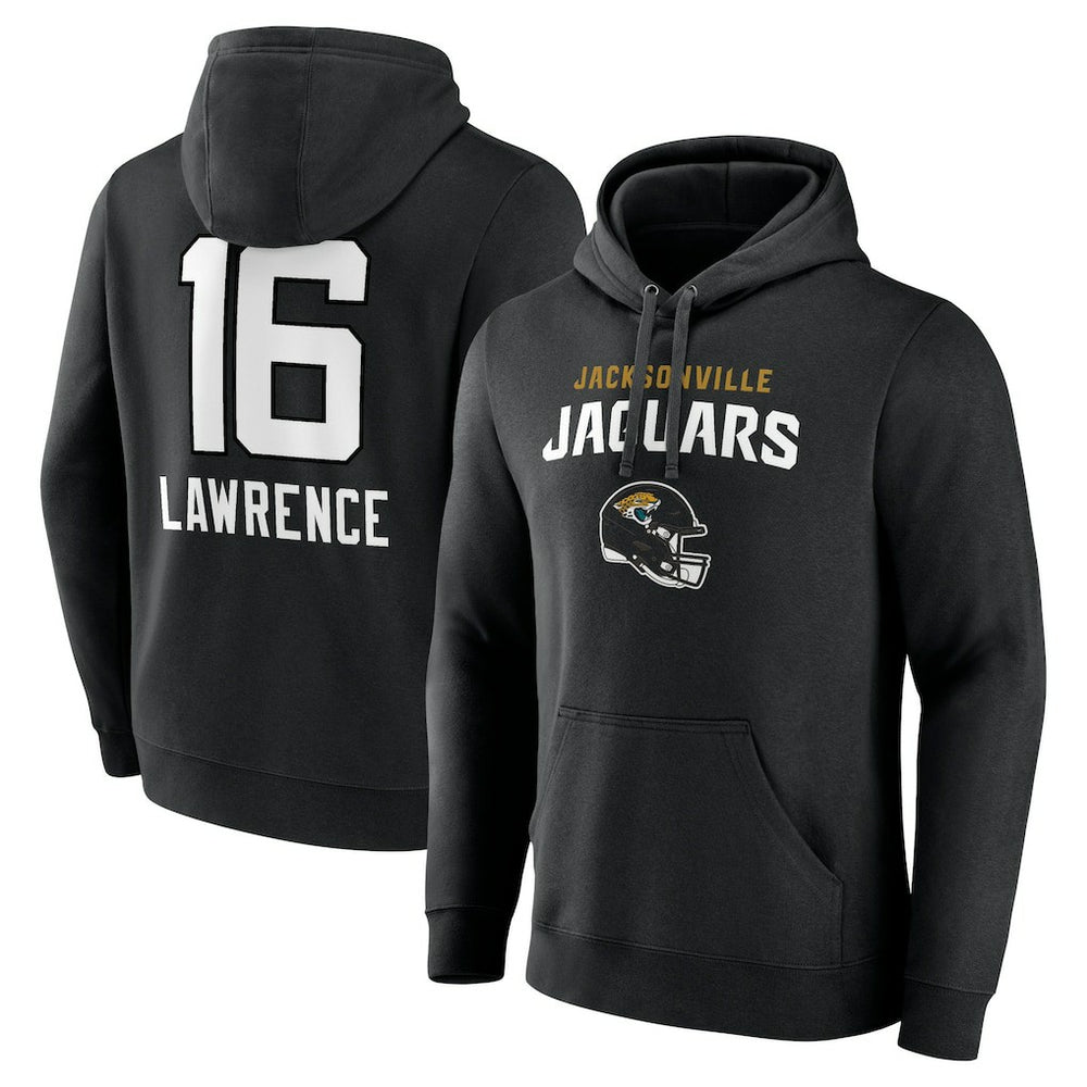 Trevor Lawrence Jacksonville Jaguars Team Wordmark Pullover Hoodie - Black - NFL