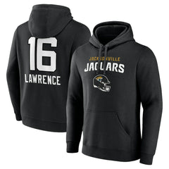 Trevor Lawrence Jacksonville Jaguars Team Wordmark Pullover Hoodie - Black - NFL