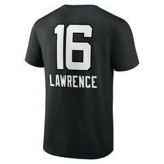 Trevor Lawrence Jacksonville Jaguars Team Wordmark Name & Number T-Shirt - Black - NFL