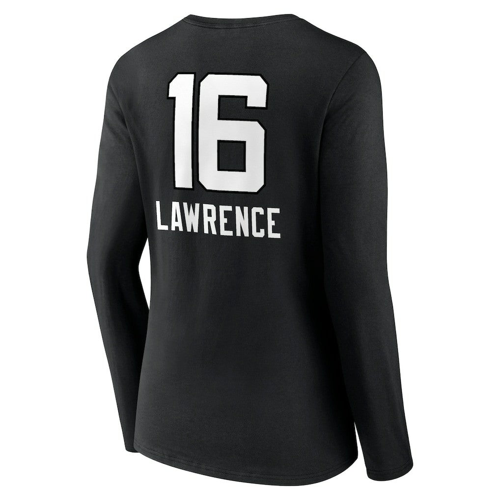 Trevor Lawrence Jacksonville Jaguars Women's Team Wordmark Long Sleeve V-Neck T-Shirt - Black - NFL