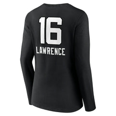Trevor Lawrence Jacksonville Jaguars Women's Team Wordmark Long Sleeve V-Neck T-Shirt - Black - NFL
