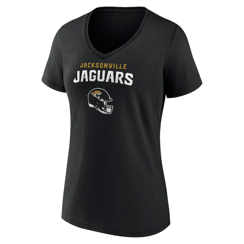 Trevor Lawrence Jacksonville Jaguars Women's Team Wordmark Name & Number V-Neck T-Shirt - Black - NFL