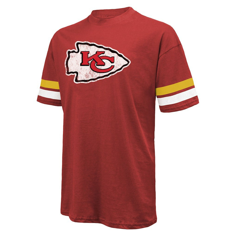 Patrick Mahomes Kansas City Chiefs Majestic Threads Name & Number Oversize Fit T-Shirt - Red - NFL