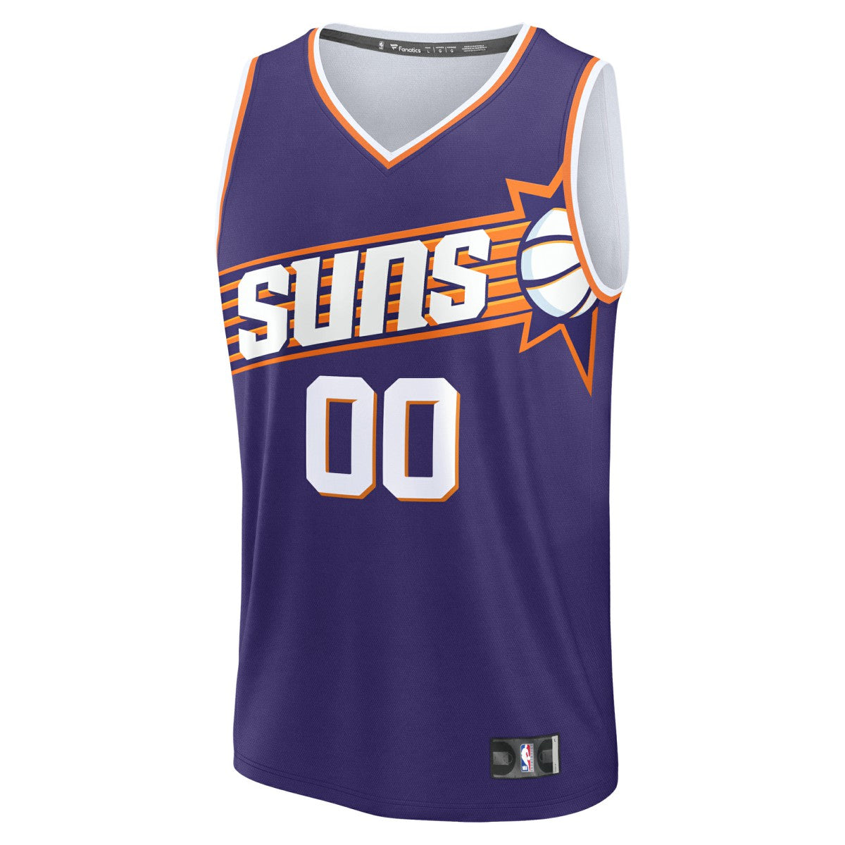 Fanatics Phoenix Suns Fast Break Custom Jersey Icon Edition Purple