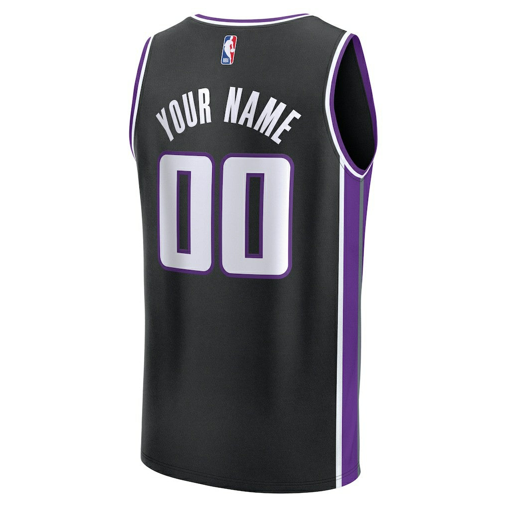 Fanatics Sacramento Kings Fast Break Custom Jersey Icon Edition Black