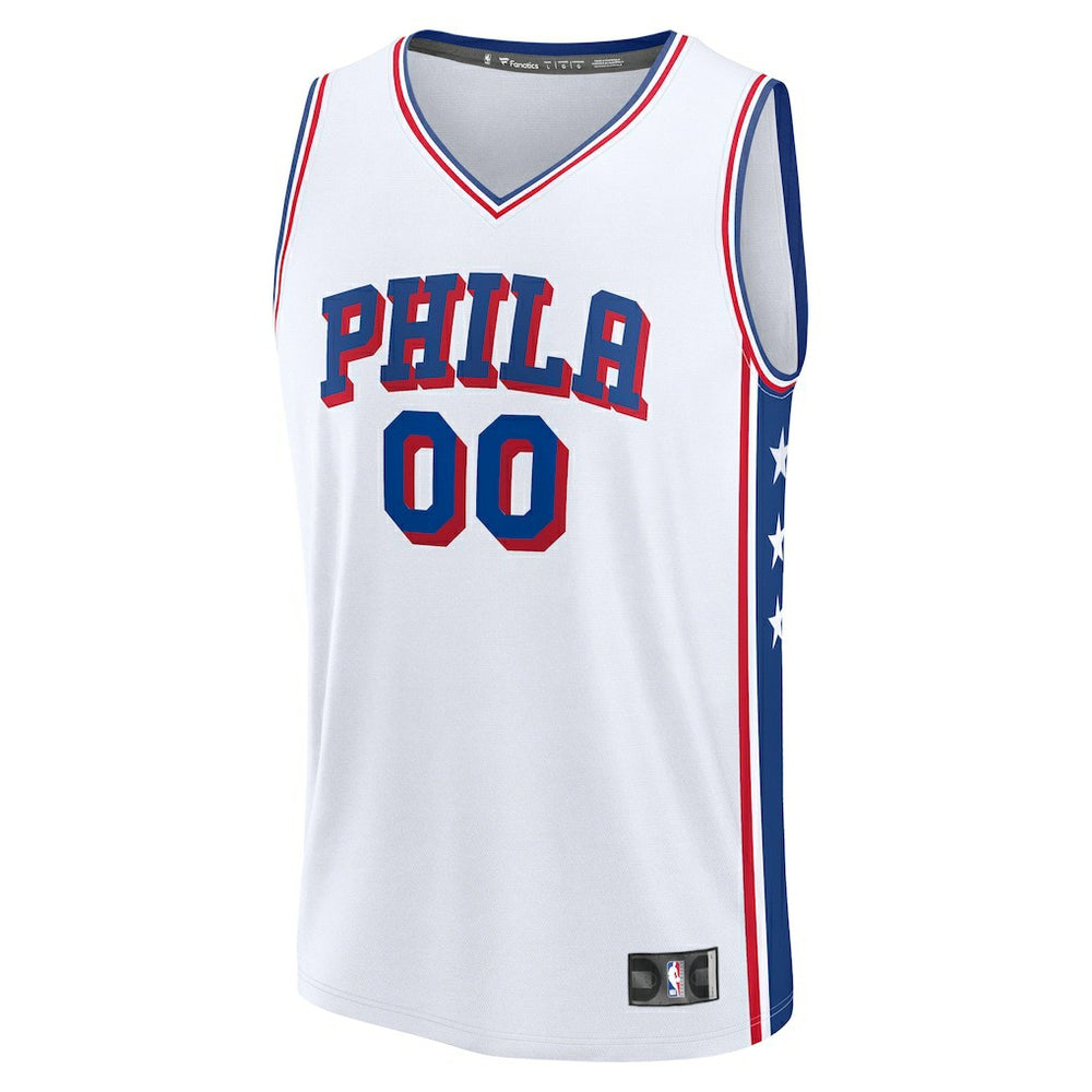 Fanatics Philadelphia 76ers Fast Break Custom Jersey Association Edition White