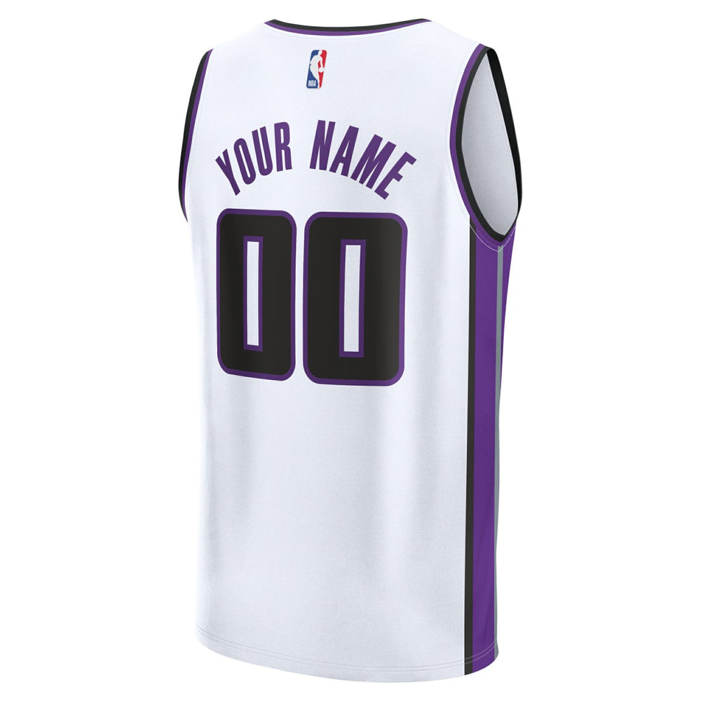 Fanatics Sacramento Kings Fast Break Custom Jersey Association Edition White