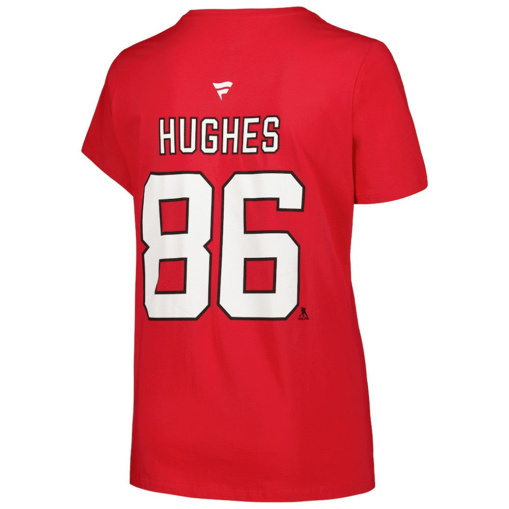 Jack Hughes New Jersey Devils Fanatics Women's Plus Size Name & Number T-Shirt - Red | Fanatics near me