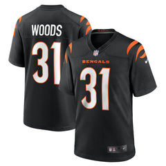 Ickey Woods Cincinnati Bengals Retired Player Game Jersey - Black - Nike