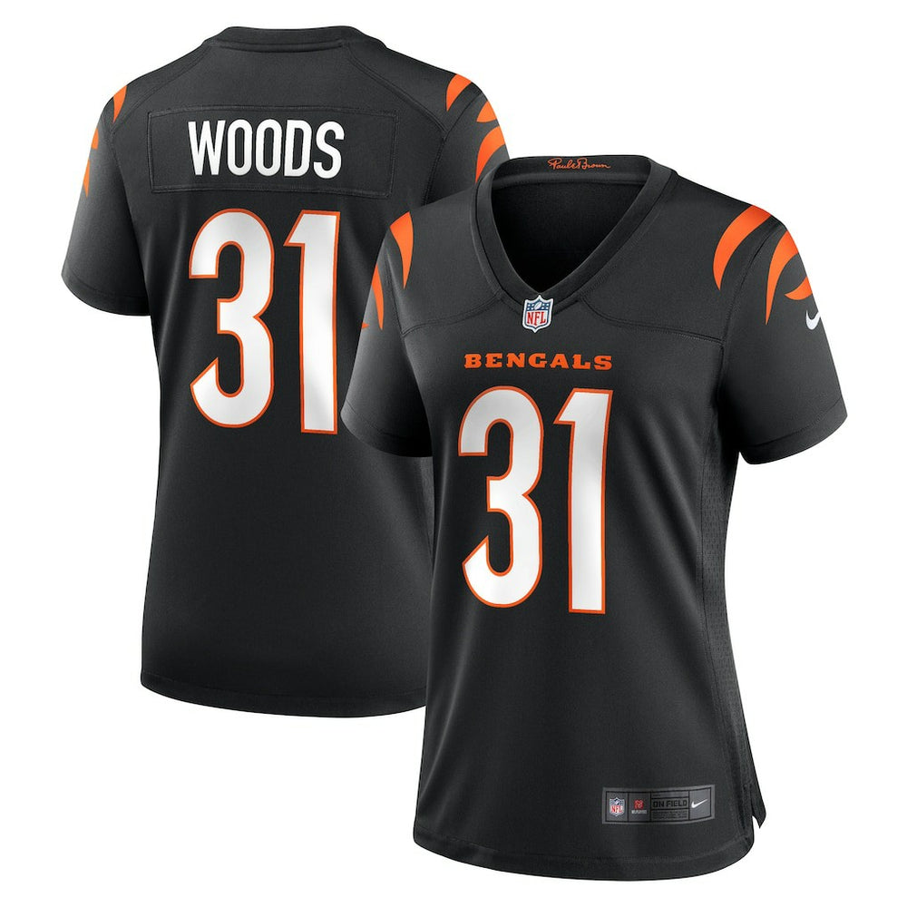 Ickey Woods Cincinnati Bengals Women's Retired Player Game Jersey - Black - Nike