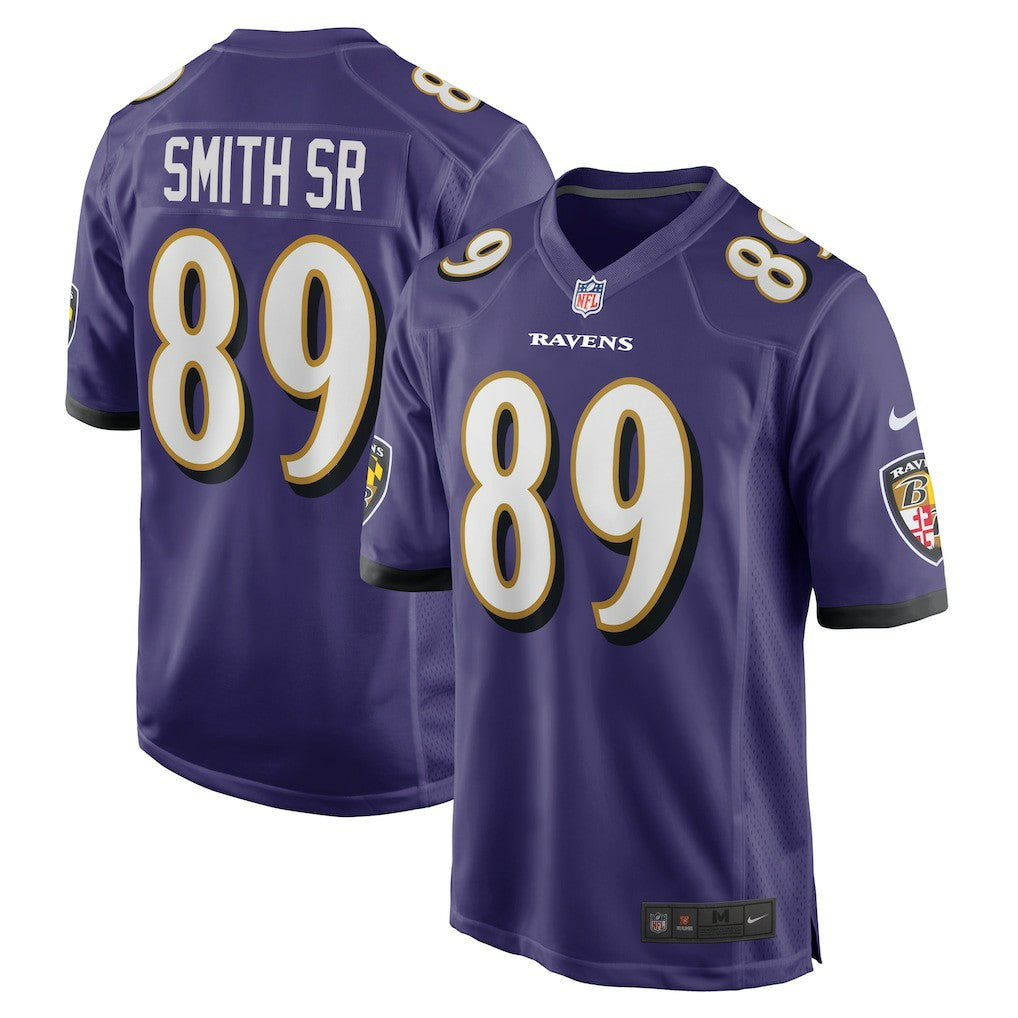 Steve Smith Sr. Baltimore Ravens Retired Player Game Jersey - Purple - Nike