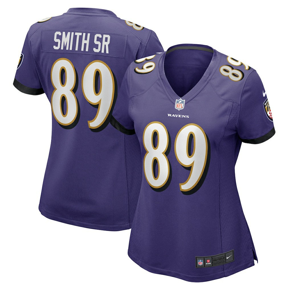 Steve Smith Sr. Baltimore Ravens Women's Retired Player Game Jersey - Purple - Nike