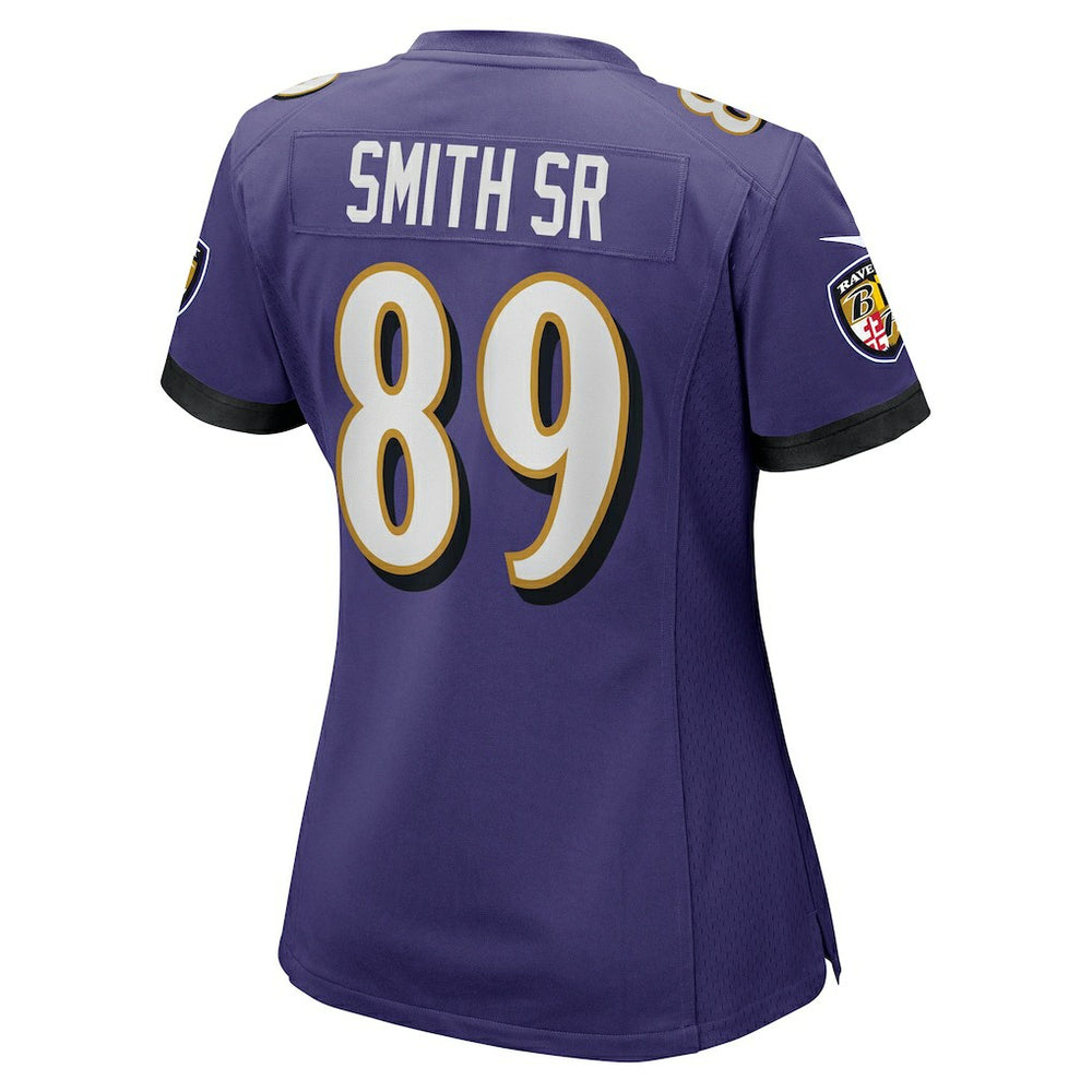 Steve Smith Sr. Baltimore Ravens Women's Retired Player Game Jersey - Purple - Nike