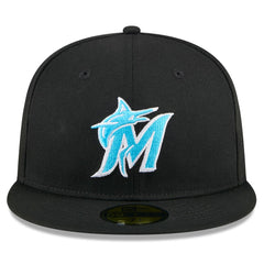 Miami Marlins New Era 2024 Father's Day 59FIFTY Fitted Hat Outlet