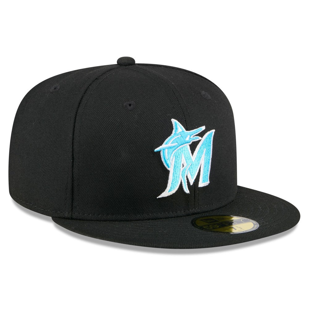 Miami Marlins New Era 2024 Father's Day 59FIFTY Fitted Hat Outlet