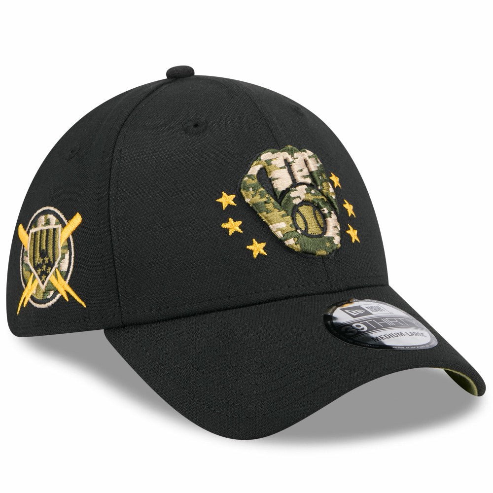 Milwaukee Brewers New Era 2024 Armed Forces Day 39THIRTY Flex Hat Discount