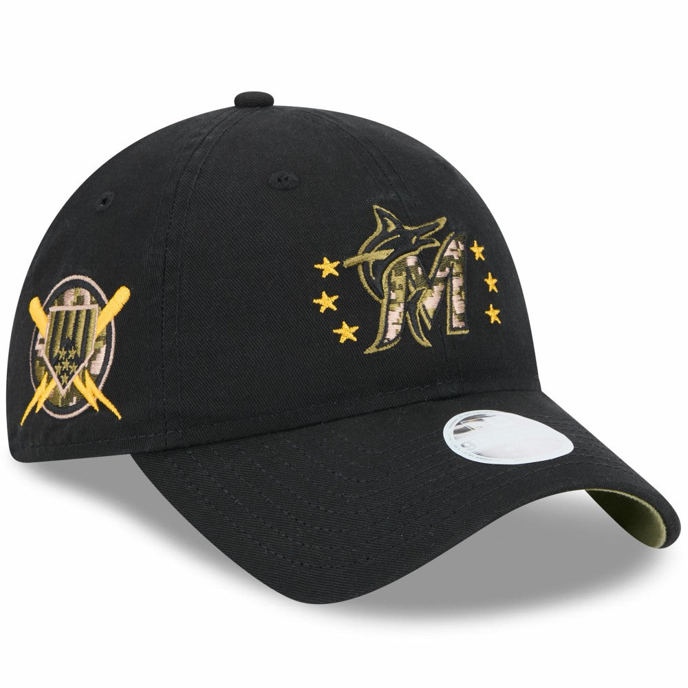 Miami Marlins New Era Women's 2024 Armed Forces Day 9TWENTY Adjustable Hat Discount