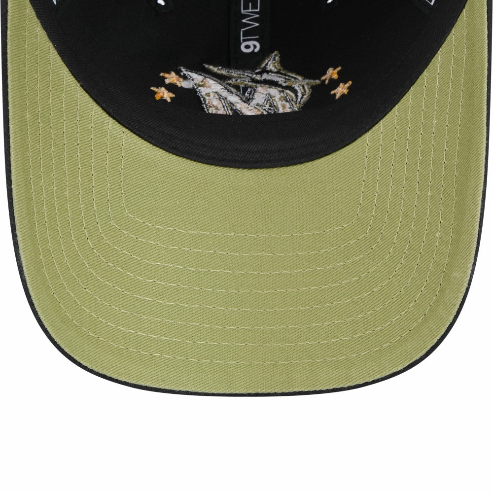Miami Marlins New Era Women's 2024 Armed Forces Day 9TWENTY Adjustable Hat Discount