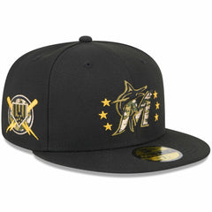Miami Marlins New Era 2024 Armed Forces Day On-Field 59FIFTY Fitted Hat for sale