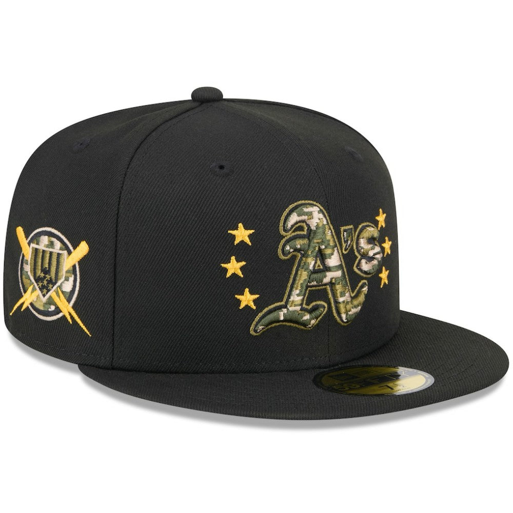 Athletics New Era 2024 Armed Forces Day On-Field 59FIFTY Fitted Hat for sale