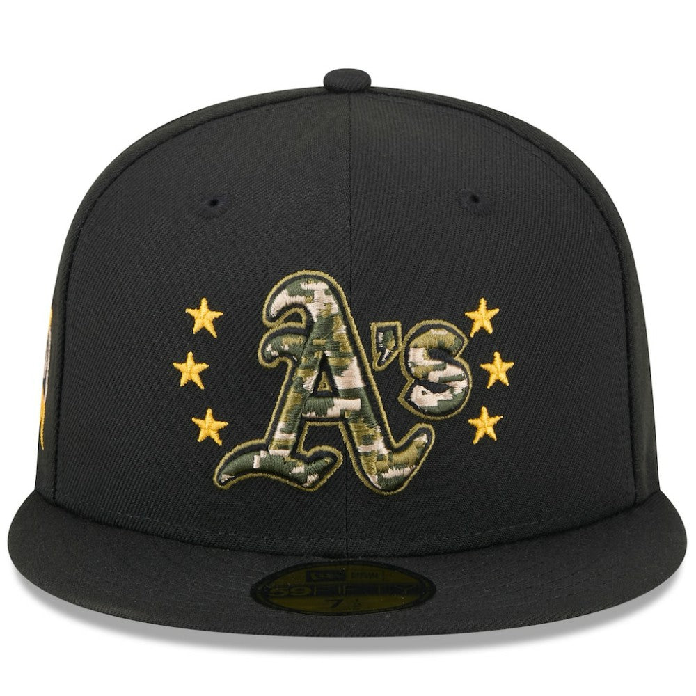Athletics New Era 2024 Armed Forces Day On-Field 59FIFTY Fitted Hat for sale