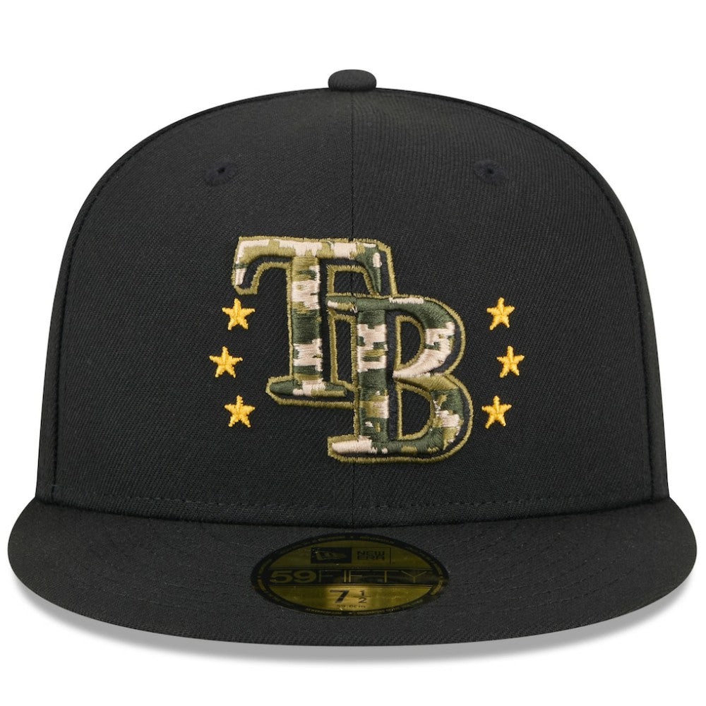Tampa Bay Rays New Era 2024 Armed Forces Day On-Field 59FIFTY Fitted Hat Discount