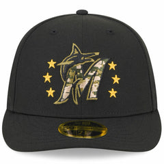 Miami Marlins New Era 2024 Armed Forces Day Low Profile 59FIFTY Fitted Hat Sale