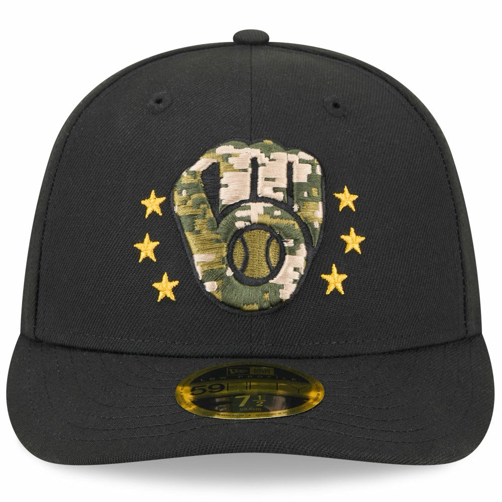 Milwaukee Brewers New Era 2024 Armed Forces Day Low Profile 59FIFTY Fitted Hat for sale