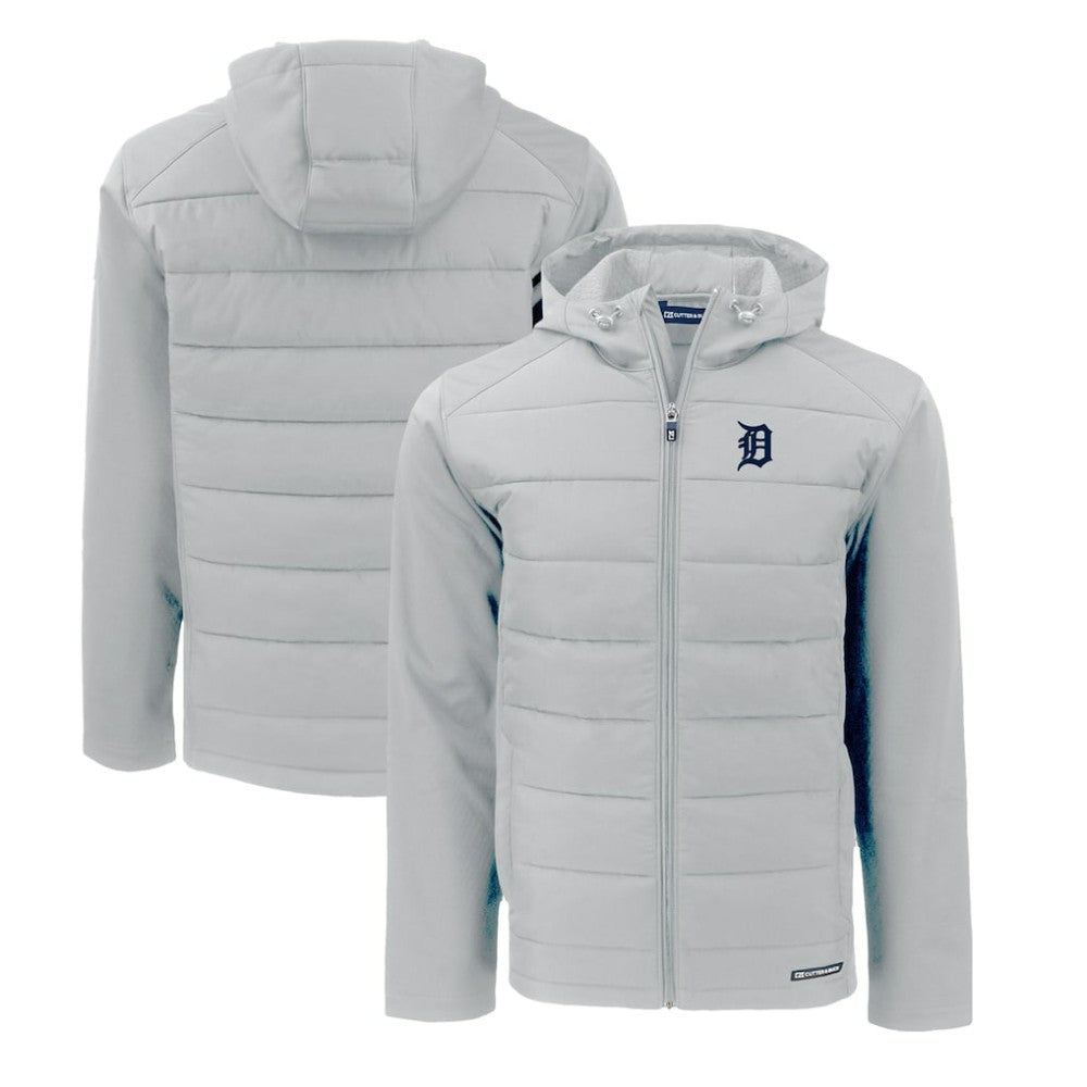 Detroit Tigers Cutter & Buck Evoke Hybrid Eco Softshell Recycled Full-Zip Hoodie Online