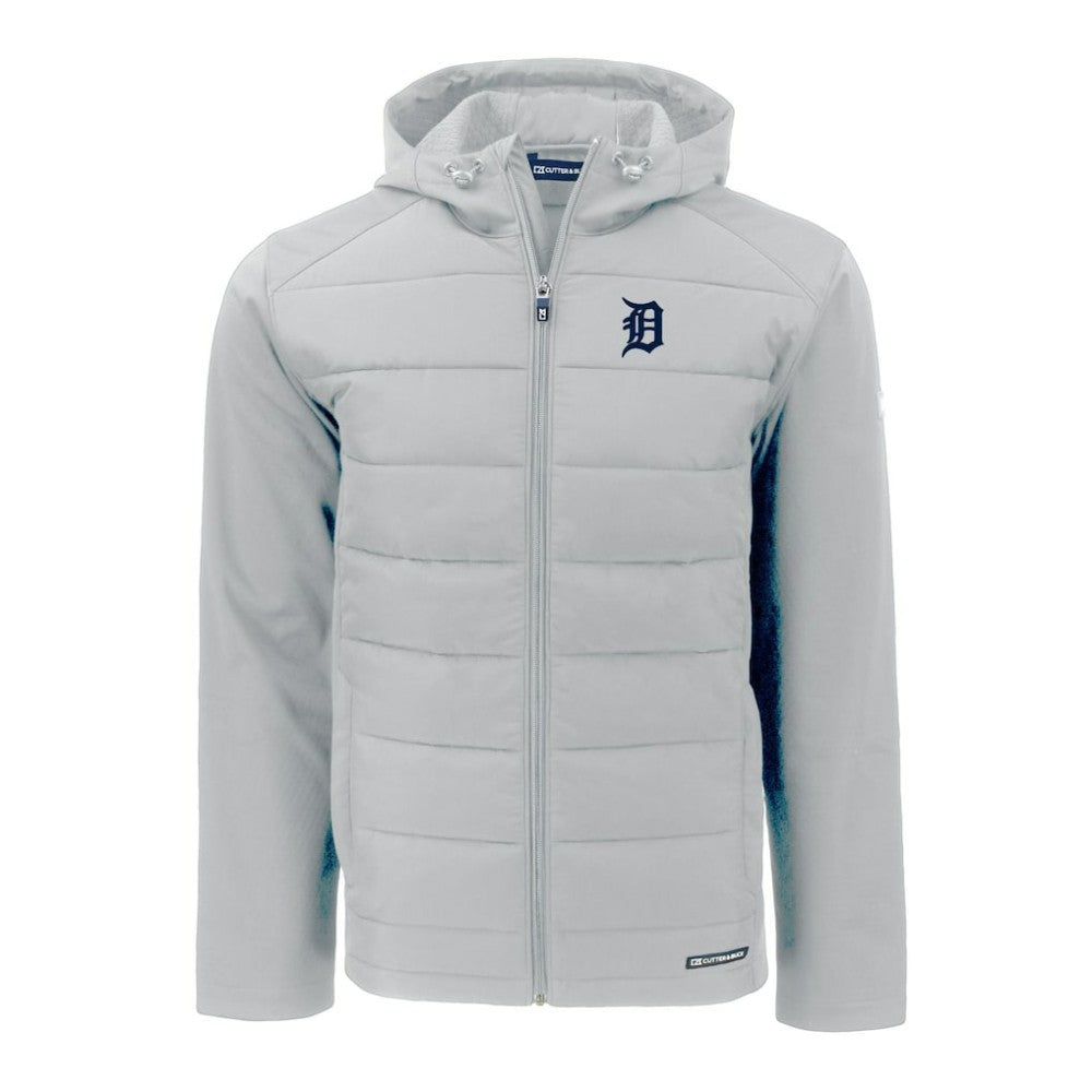 Detroit Tigers Cutter & Buck Evoke Hybrid Eco Softshell Recycled Full-Zip Hoodie Online
